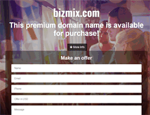 Tablet Screenshot of bizmix.com